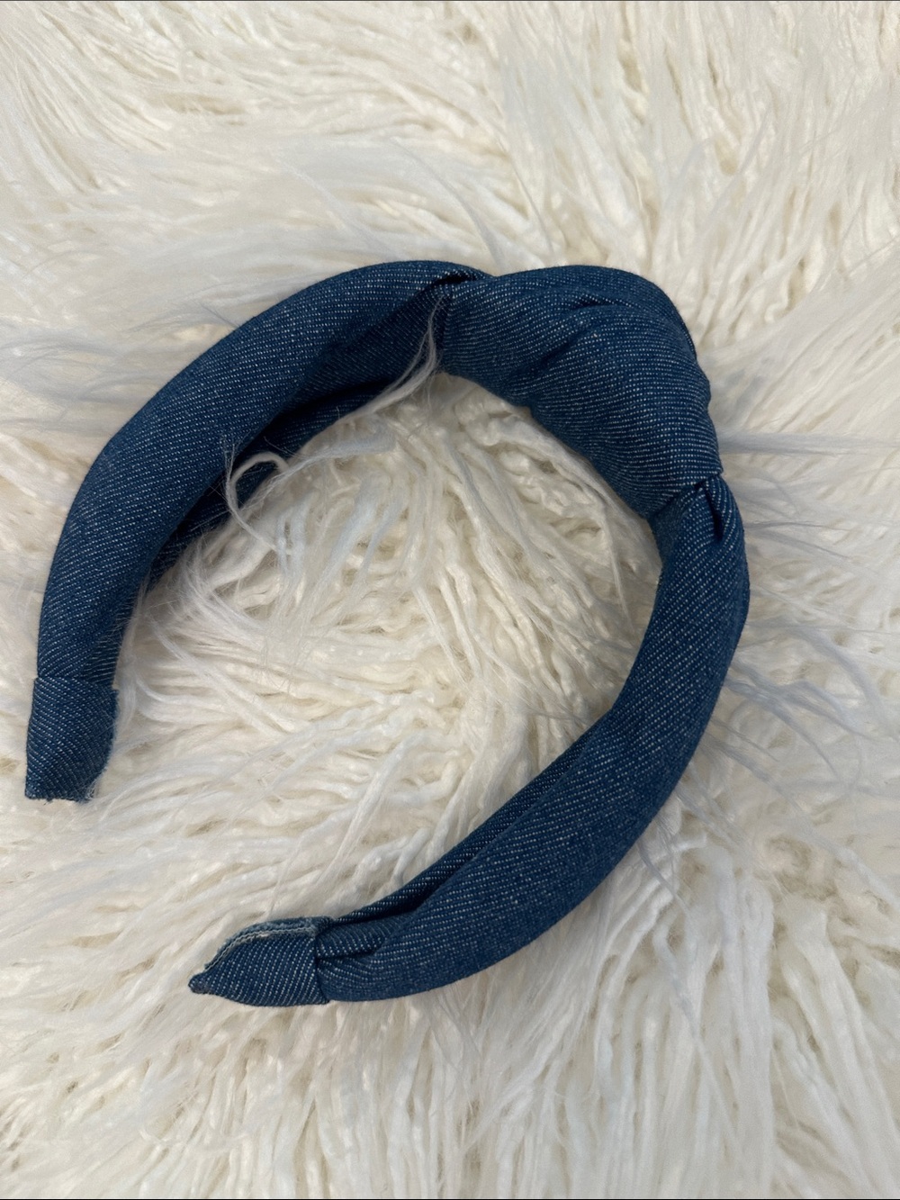 Draper James Denim Blue Knotted Headband